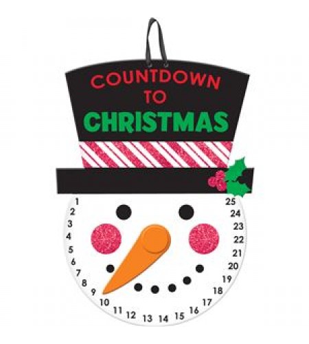 BONECO NEVE CONTAGEM NATAL